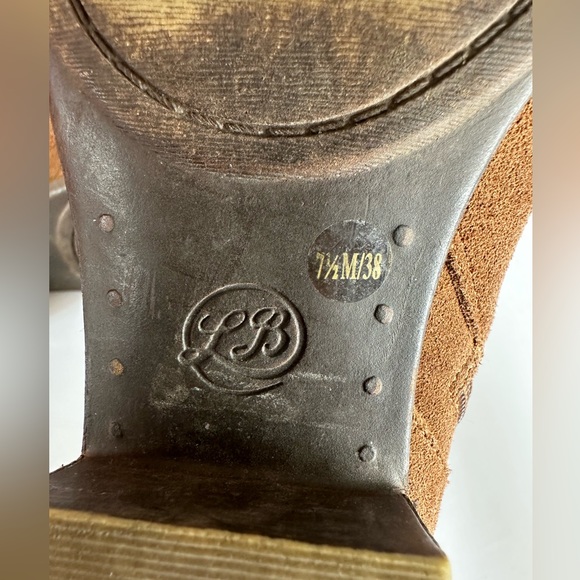 Lucky Brand Tan Suede Leather Ankle Boots (Size 7 1/2) - Picture 7 of 7